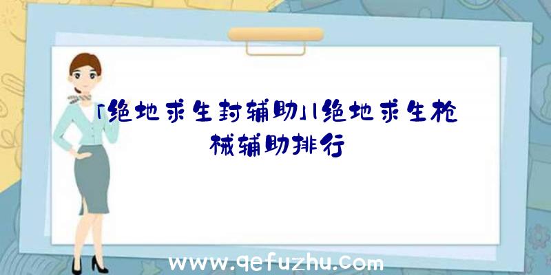 「绝地求生封辅助」|绝地求生枪械辅助排行